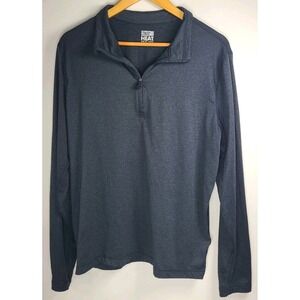 32 Degreez Heat Men's Quarter Zip Pullover – Size Medium – Gray Long Sleeve